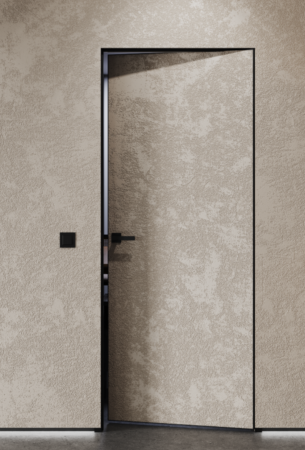 INVISIBLE дверь внутреннего открывания с черной кромкой