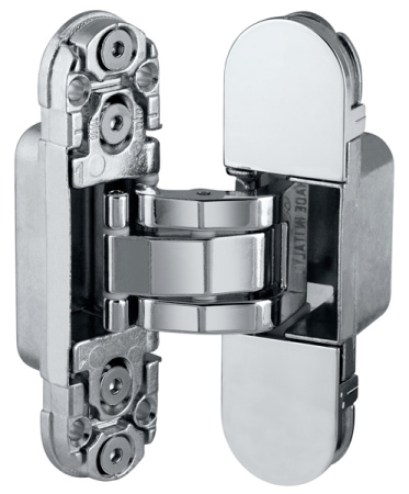 Скрытая петля AGB (АГБ) ECLIPSE 2.0 (4 накладки в комплекте), цвет никель