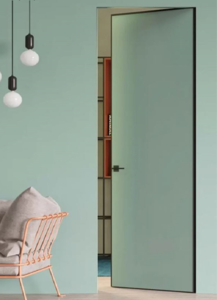 INVISIBLE дверь внутреннего открывания с черной кромкой