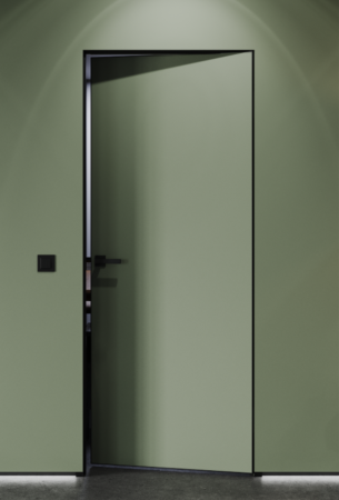 INVISIBLE дверь внутреннего открывания с черной кромкой