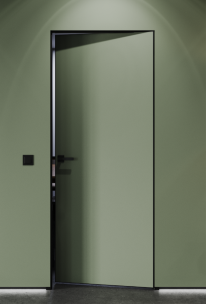 INVISIBLE дверь внутреннего открывания с черной кромкой